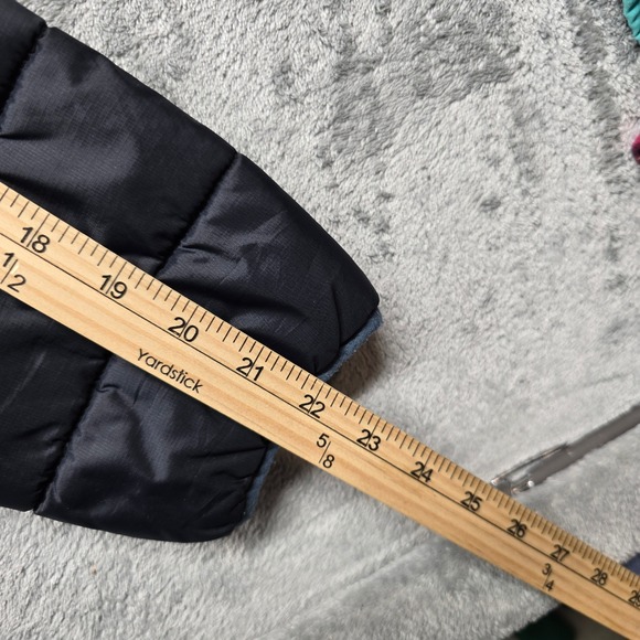 Under Armour Black Puffer Jacket Youth LG ColdGear Hooded Zip Logo - Picture 14 of 15